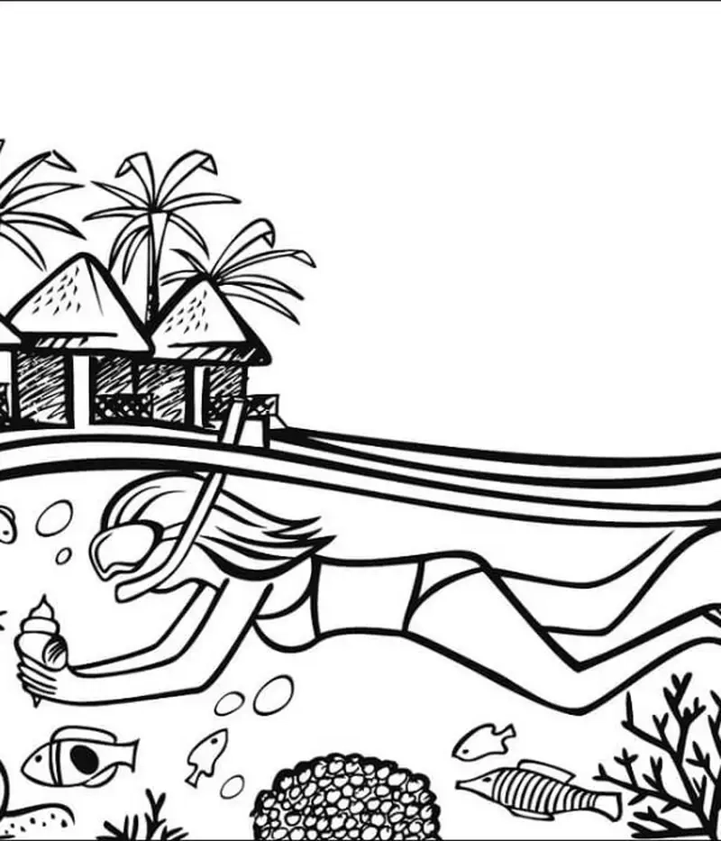 Tận hưởng vẻ đẹp tranh tô màu bình minh biển