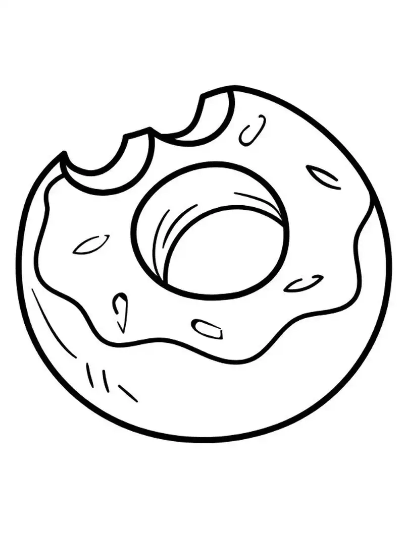 Thỏa sức tô màu bánh donut với nhiều màu sắc rực rỡ