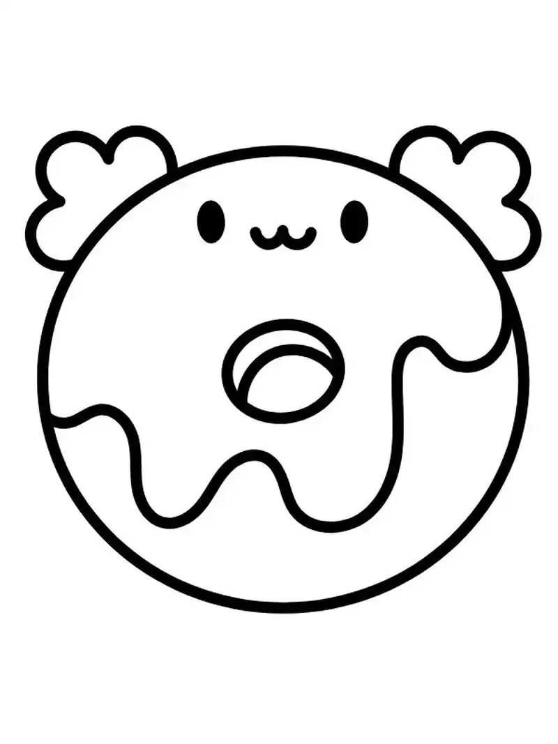 Khám phá tranh tô màu bánh donut sinh động cho trẻ