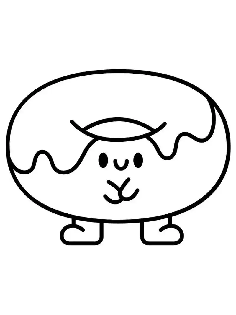 Khám phá bộ tranh tô màu bánh donut đầy sắc màu