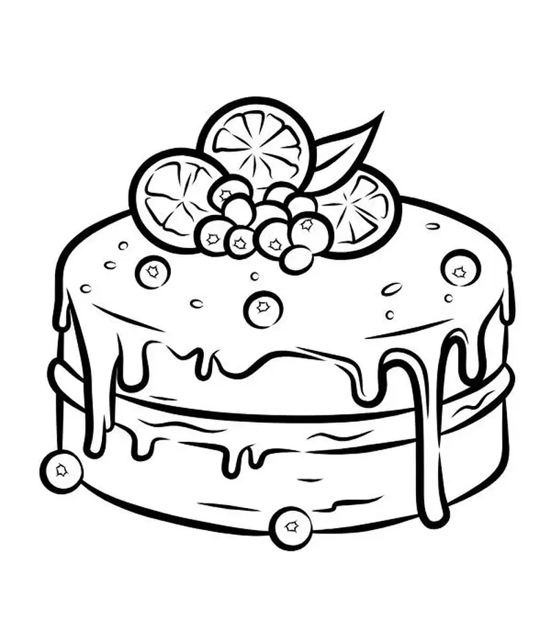 Vui cùng tô màu bánh kem sinh động và đầy màu sắc