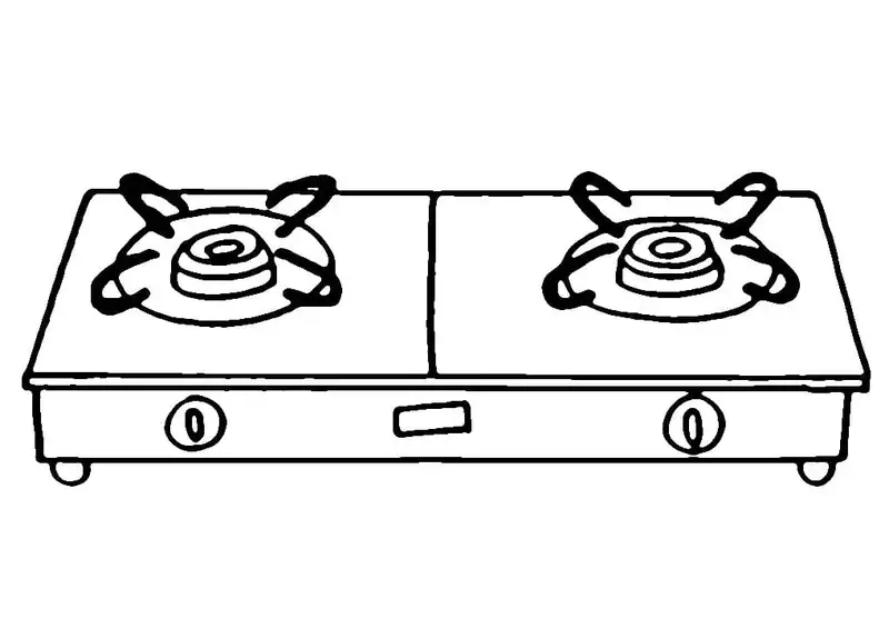 Tranh tô màu bếp ga là như thế nào