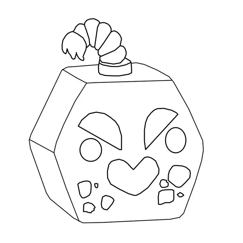 Sáng tạo cực đã với tranh tô màu nhân vật Blox Fruits