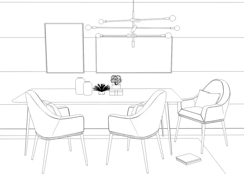 Tô màu thú vị cùng tranh tô màu bàn ghế đẹp đầy sắc màu