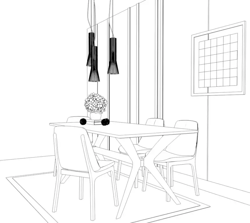 Bé sáng tạo không giới hạn với tranh tô màu bàn ghế đơn giản