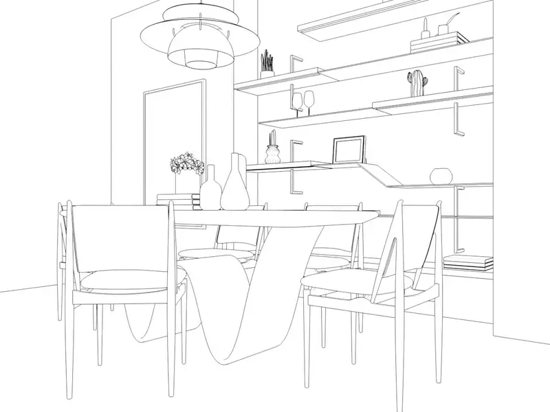 Khám phá tranh tô màu bộ bàn ghế để bé thỏa sức sáng tạo màu sắc