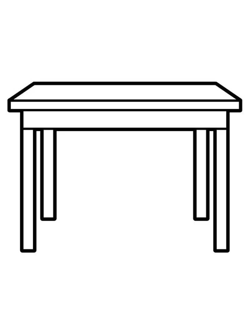 Sáng tạo với tranh tô màu cái bàn và tranh tô màu bàn học