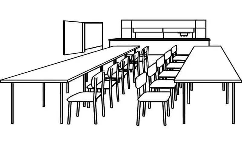 Vui học mỗi ngày với tranh tô màu cái bàn cho bé