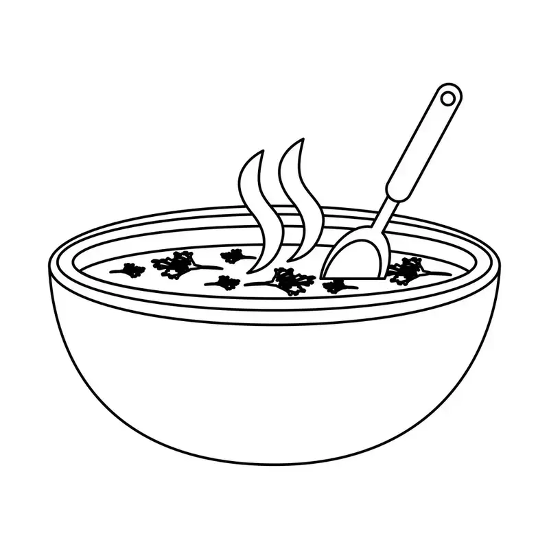 Kết hợp sáng tạo với tranh tô màu cái bát cái thìa vui nhộn