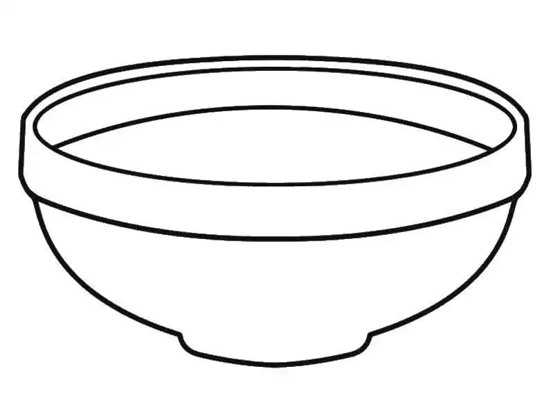 Trải nghiệm vui học cùng hình tô màu cái bát sinh động