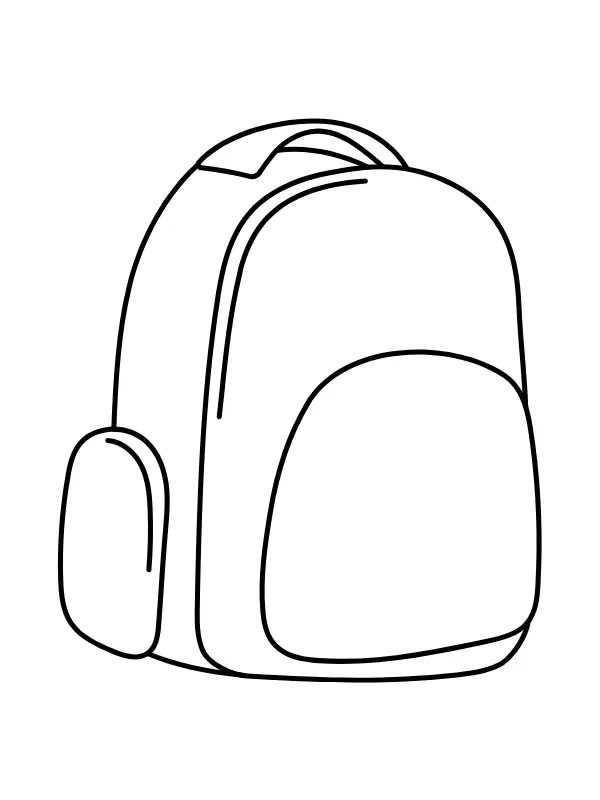 Vẽ thỏa thích với tranh tô màu cái cặp sách hình tô màu cái cặp