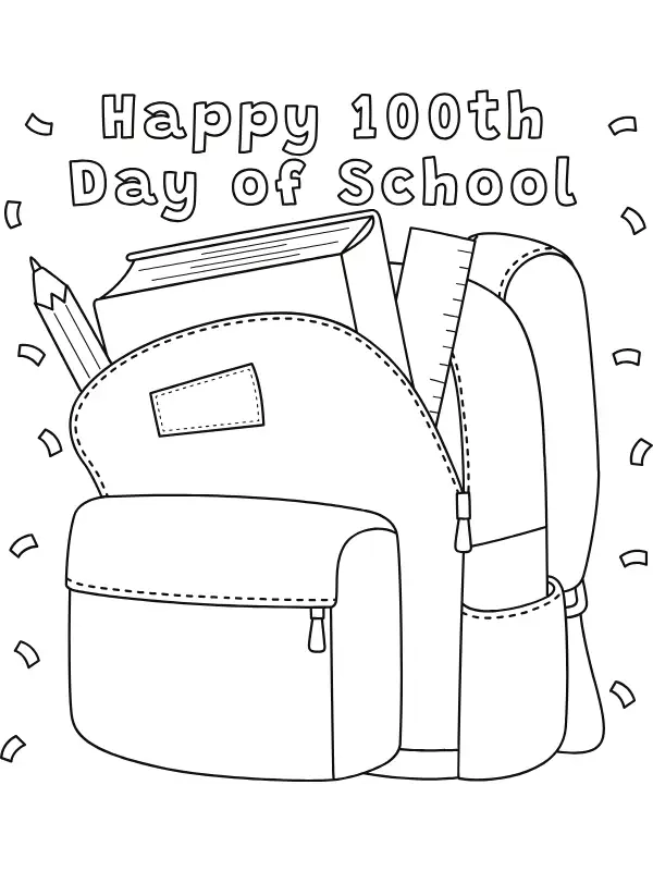 Khám phá niềm vui với tranh tô màu cái cặp sách