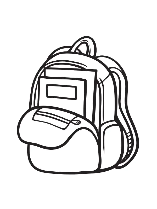 Tạo phong cách riêng với tranh tô màu cái cặp sách tô màu cái cặp