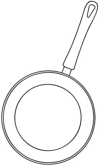 Dễ dàng in tranh tô màu cái chảo để bé vui chơi tại nhà