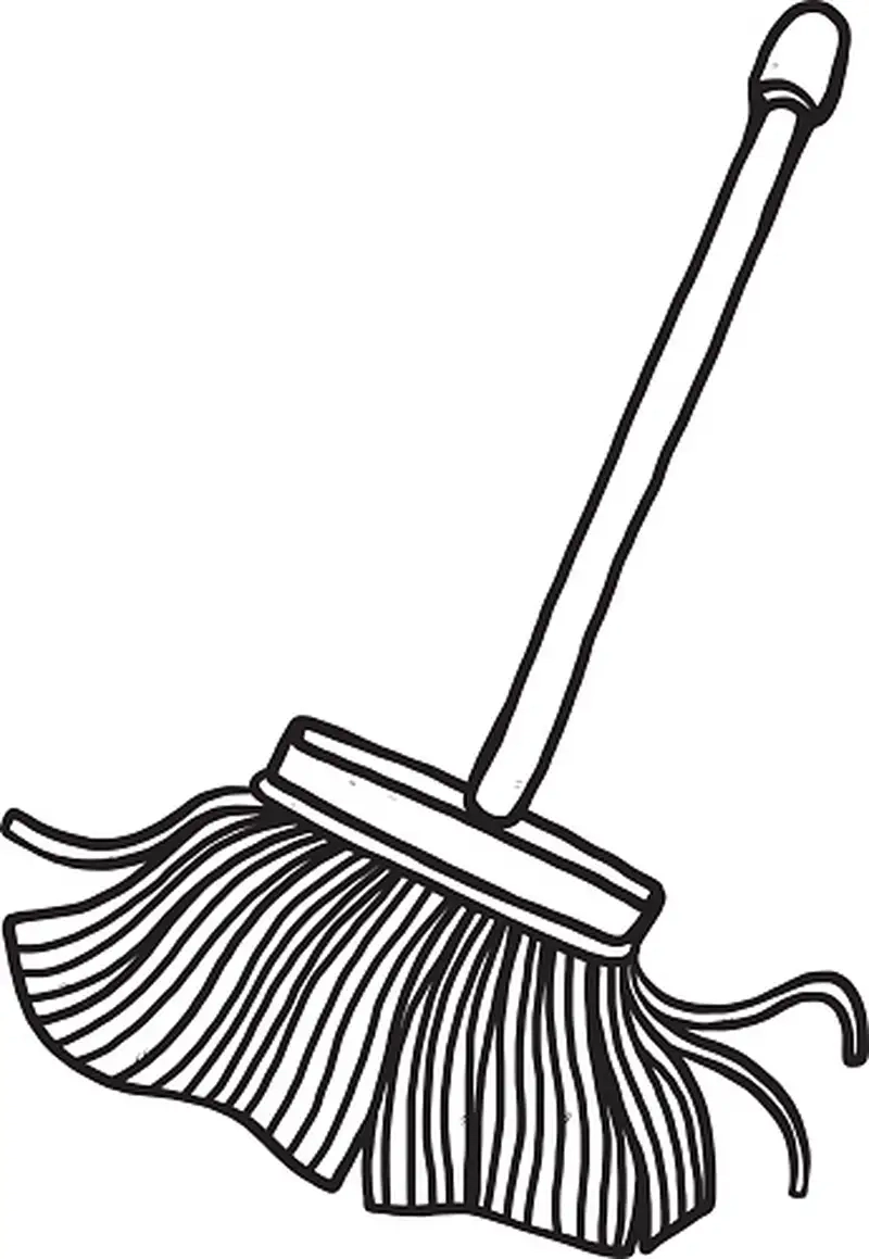 Khám phá tranh tô màu cái chổi vui nhộn cho bé tô màu sáng tạo