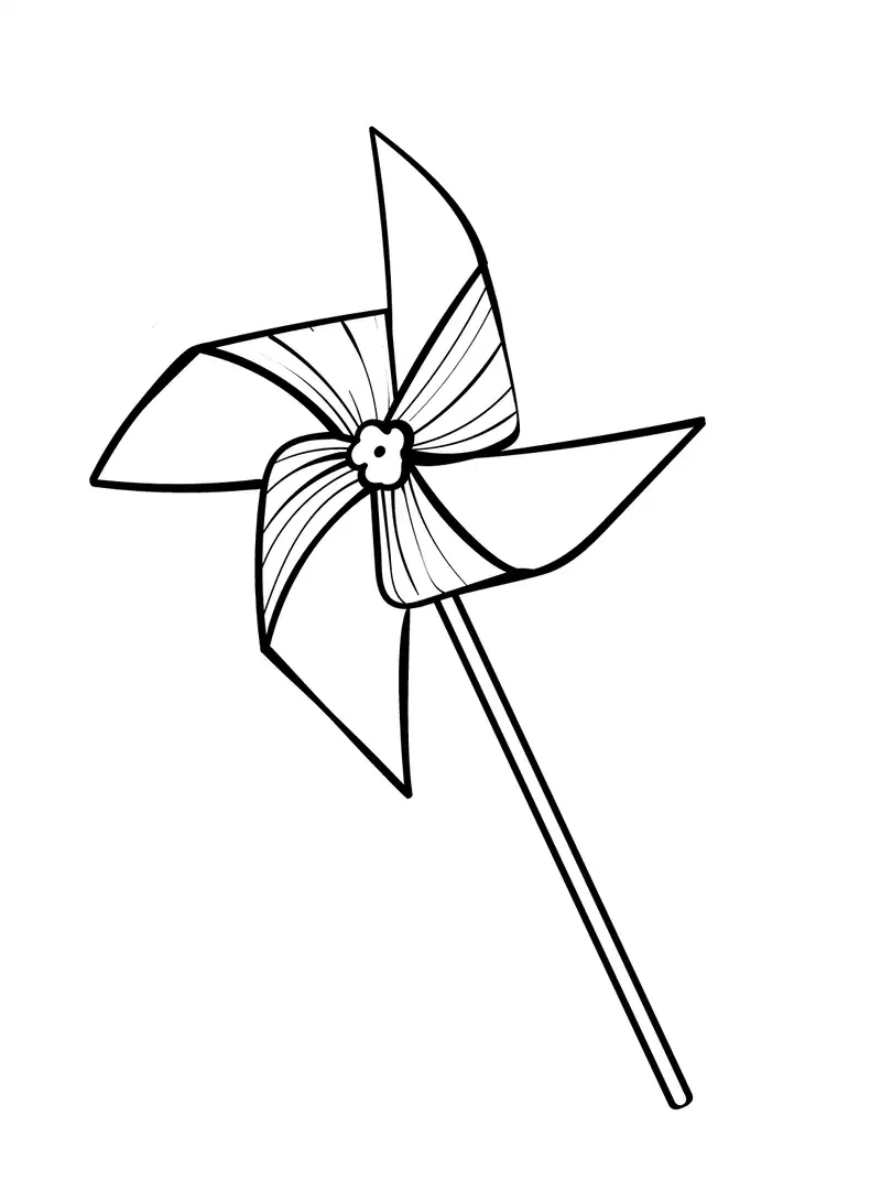 Hình tô màu cái chong chong giúp bé phát triển tay khéo léo