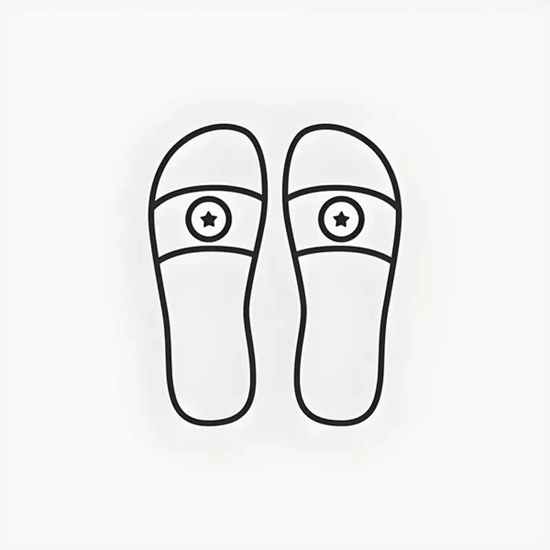 Khám phá phong cách mới qua tranh tô màu cái dép thời trang