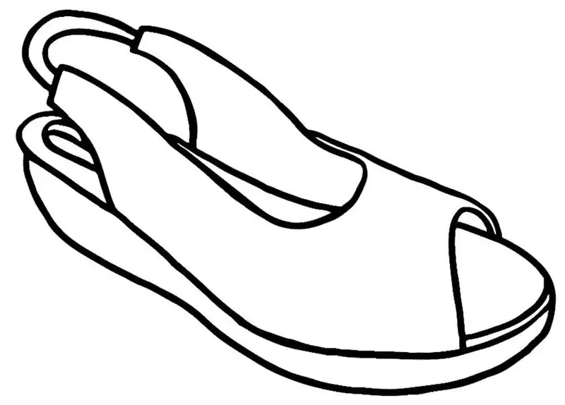 Tạo nét dễ thương cùng tranh tô màu cái dép xinh xắn đáng yêu