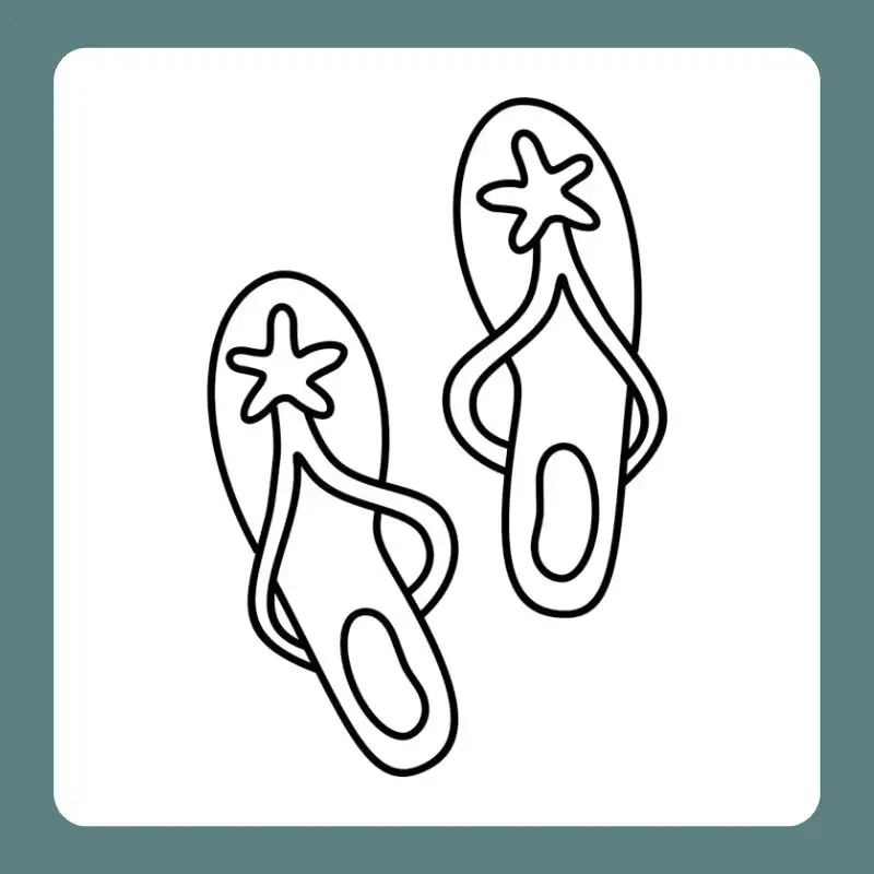 Tranh tô màu cái dép là như thế nào