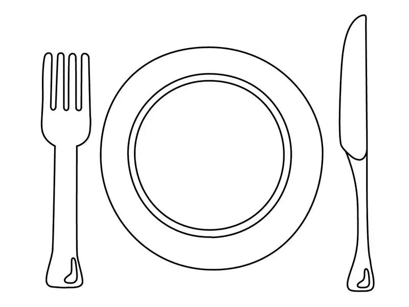 Chọn mẫu tranh tô màu cái dĩa đa dạng giúp bé phát triển tư duy