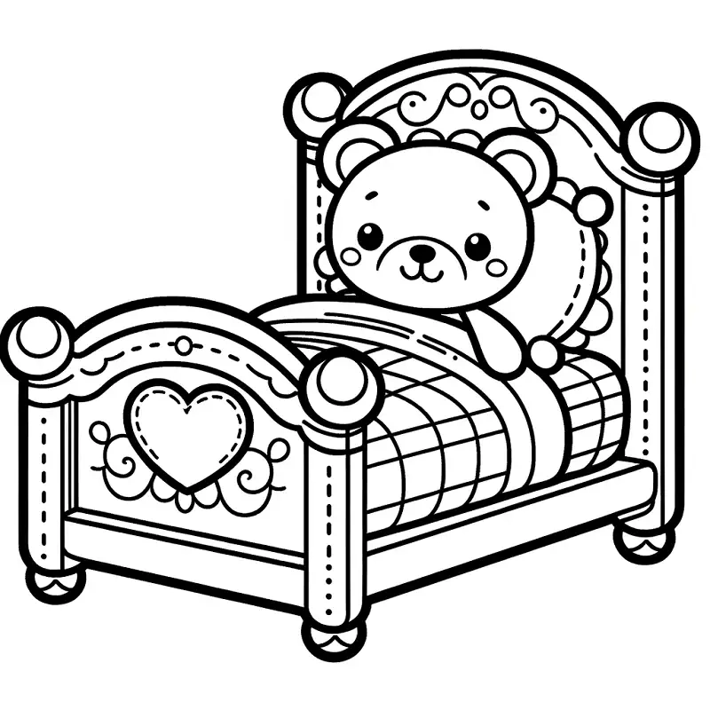 Khơi dậy trí tưởng tượng qua tranh tô màu giường cũ thú vị