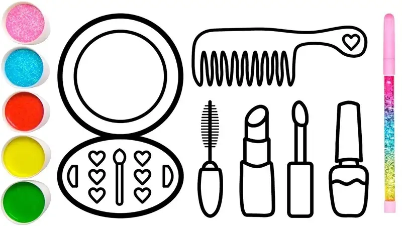 Chọn lựa mẫu tranh tô màu cái gương dễ thương và sinh động