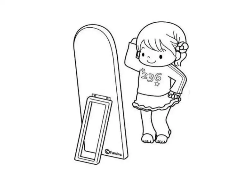 Sáng tạo với tranh tô màu cái gương giúp bé rèn luyện khéo tay