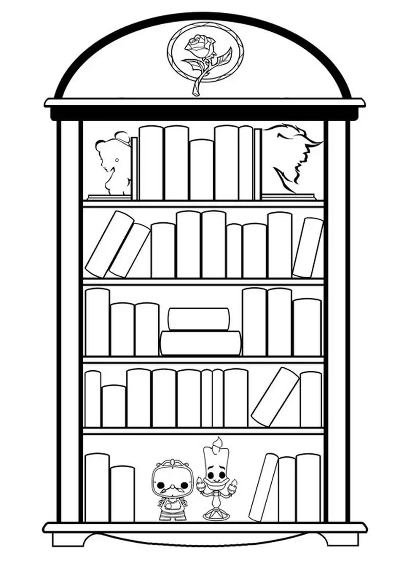 Khám phá tranh tô màu kệ sách cho bé giúp bé vui học và sáng tạo