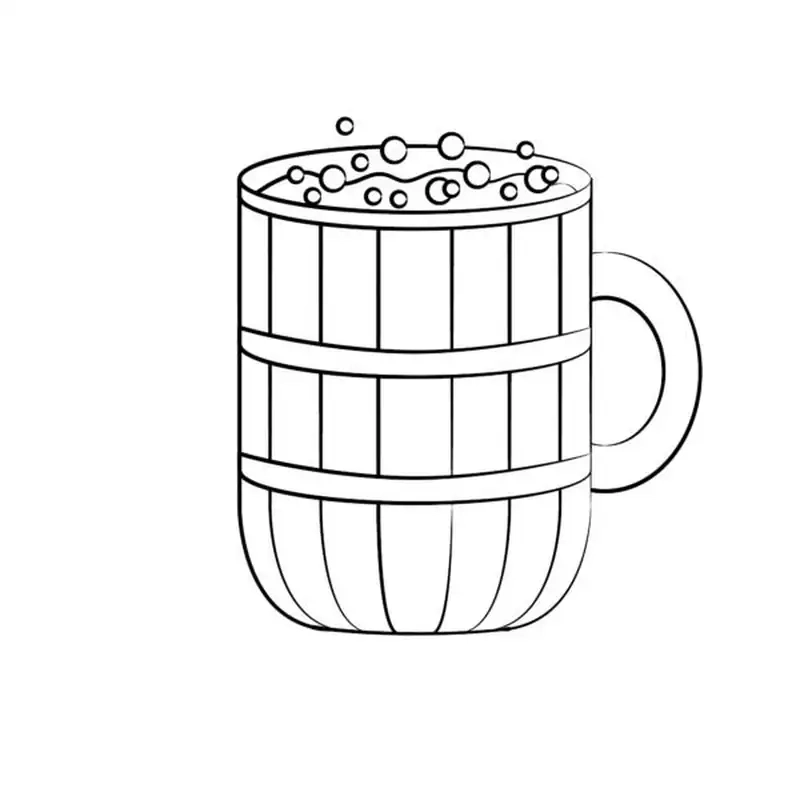 Tạo niềm vui học tập với tranh tô màu cái ly uống nước