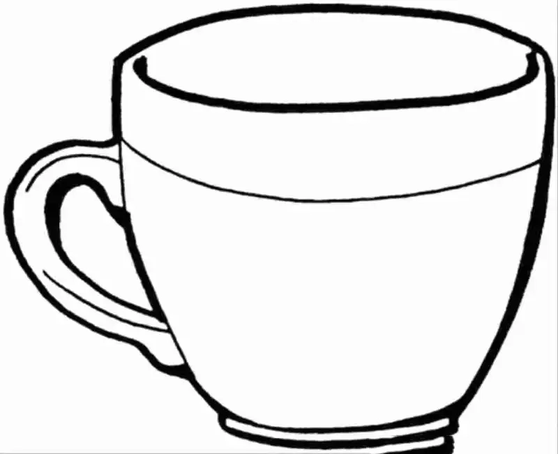 Tận hưởng giờ học vui với tranh tô màu cái ly đáng yêu