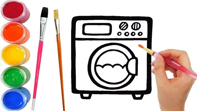 Thỏa sức sáng tạo với tô màu máy giặt online tiện lợi mọi lúc