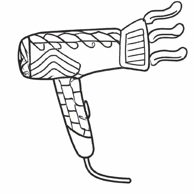 Dễ dàng tô tranh tô màu cái máy sấy tóc máy sấy tóc đơn giản