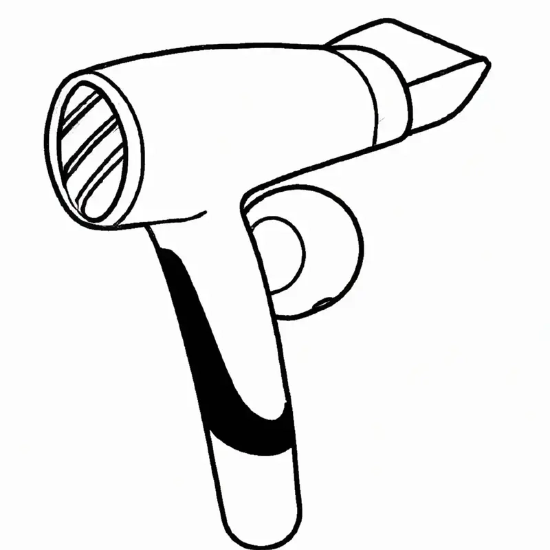 Thỏa sức sáng tạo với tranh tô màu cái máy sấy tóc coloring page hair dryer