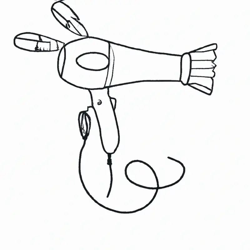 Thỏa sức sáng tạo với tranh tô màu cái máy sấy tóc mẫu tranh sinh động