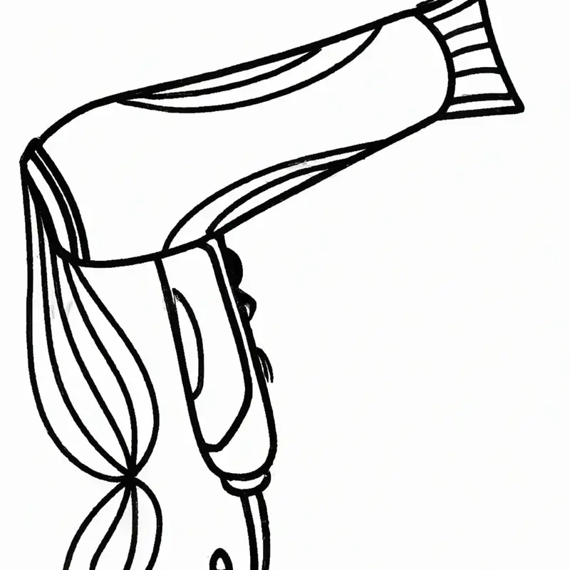 Tranh tô màu cái máy sấy tóc là như thế nào