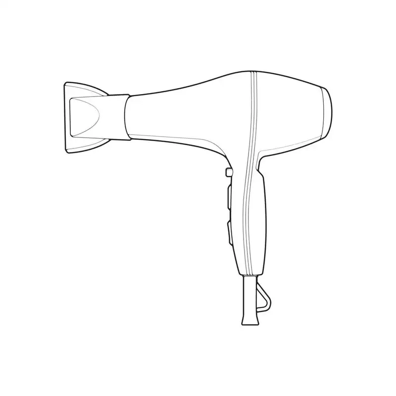 Khám phá tranh tô màu cái máy sấy tóc cho bé vui tô màu sáng tạo