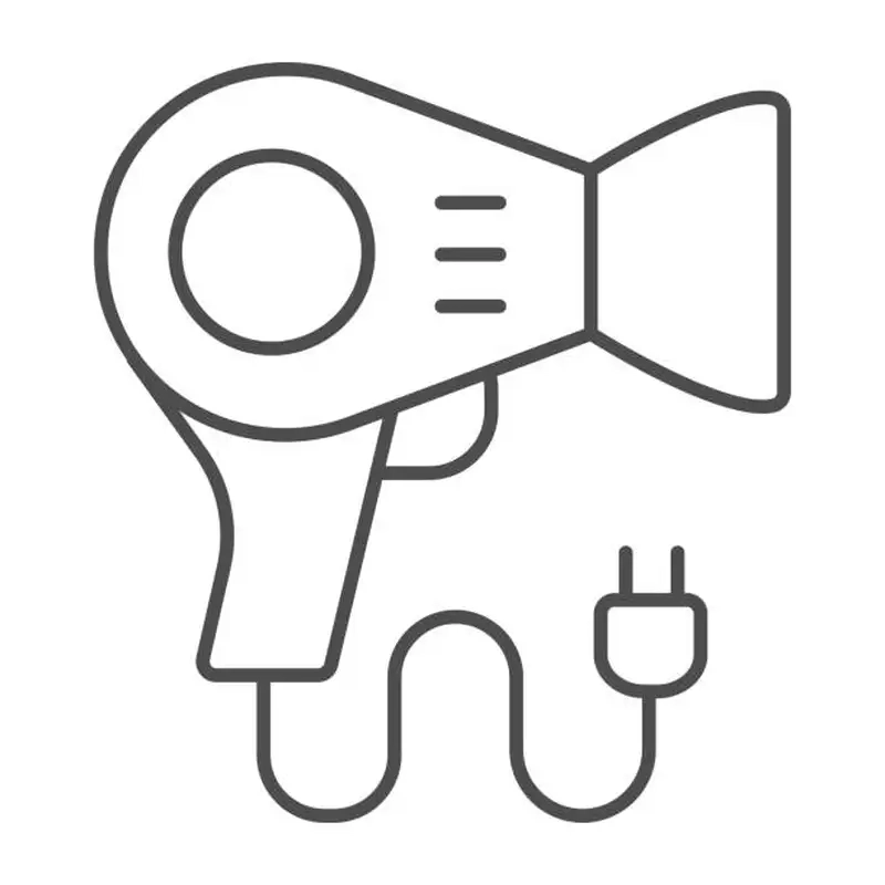 Khám phá tranh tô màu cái máy sấy tóc salon tóc đầy màu sắc