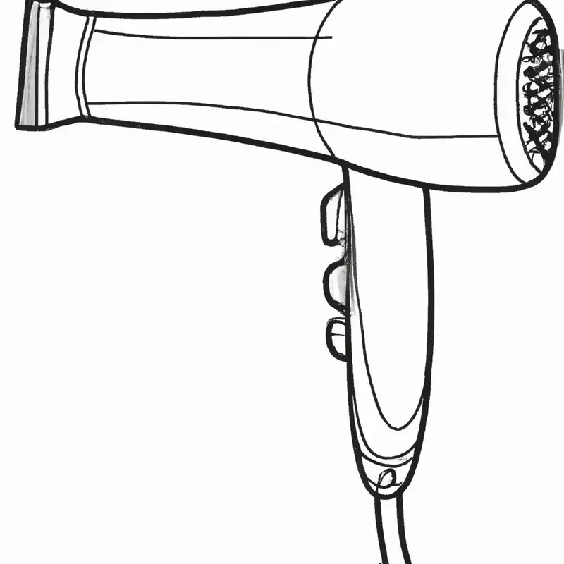 Tô màu vui nhộn với tranh tô màu cái máy sấy tóc máy sấy tóc hoạt hình