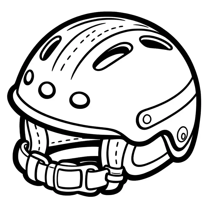 Tranh tô màu mũ bảo hiểm an toàn giao thông giáo dục an toàn