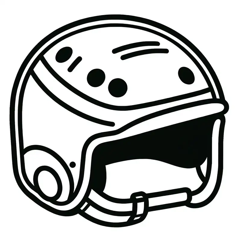 Tranh tô màu mũ bảo hiểm cho bé phát triển sáng tạo và vui nhộn