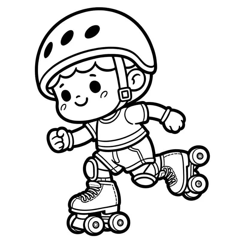 Tranh tô màu mũ bảo hiểm hoạt hình bé thỏa sức sáng tạo màu sắc