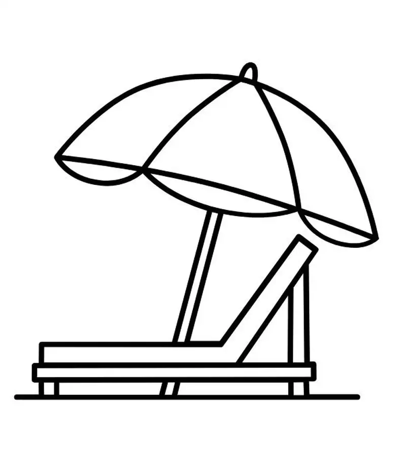 Tranh tô màu cái ô tuyệt đẹp cho bé vui chơi