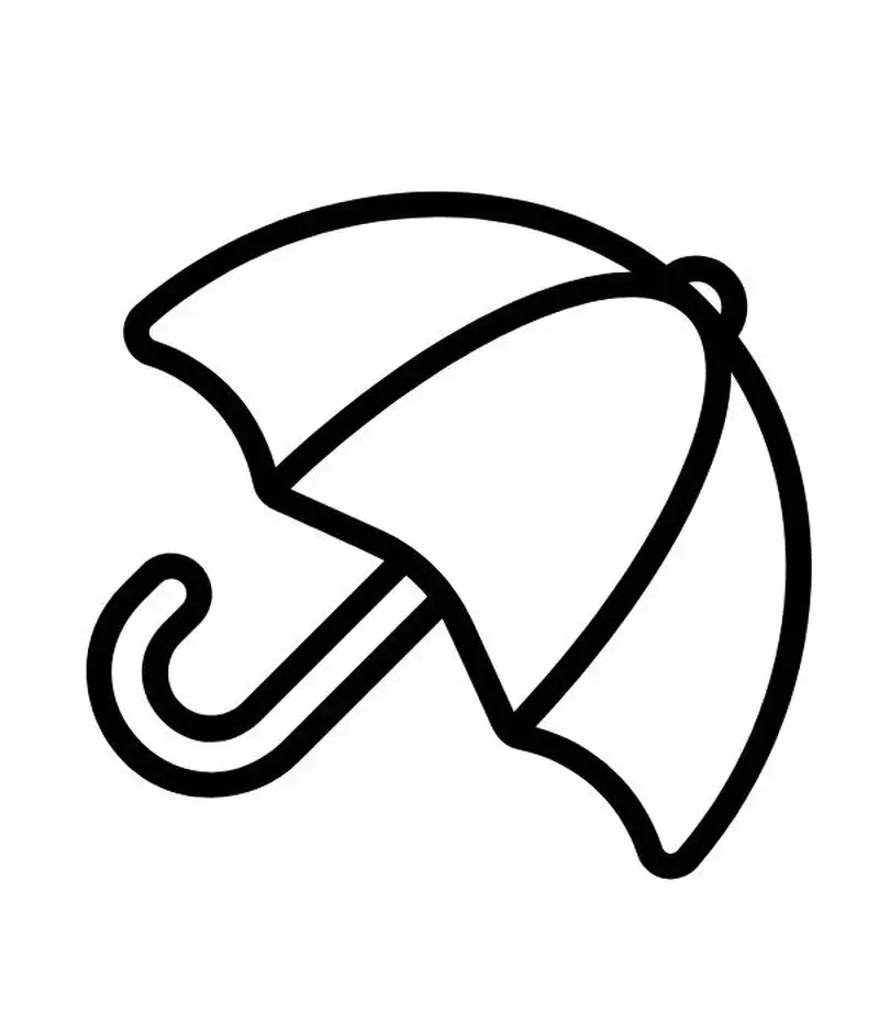 Tranh tô màu cái ô hoa rực rỡ cho bé khám phá