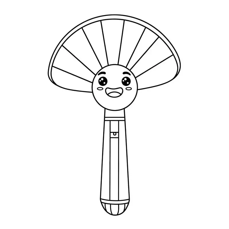 Tạo nét riêng cho quạt tô màu cùng bé yêu của bạn