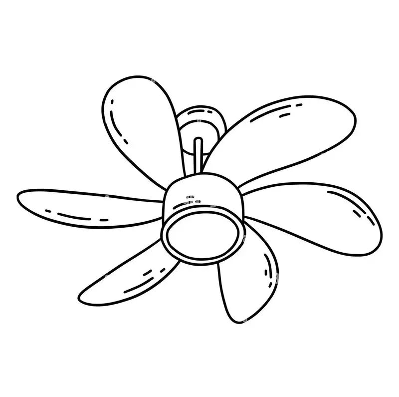 Bé vui học với tranh tô màu quạt trần thỏa sức sáng tạo màu sắc