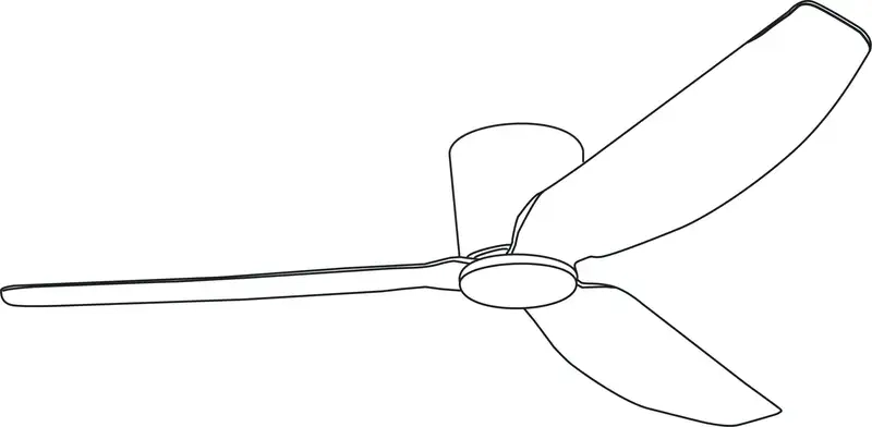 Tạo sắc màu riêng với hình quạt trần để tô màu đầy sinh động