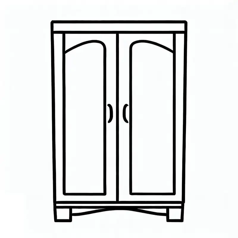 Tận hưởng niềm vui tô màu cùng tranh tô màu tủ quần áo hiện đại