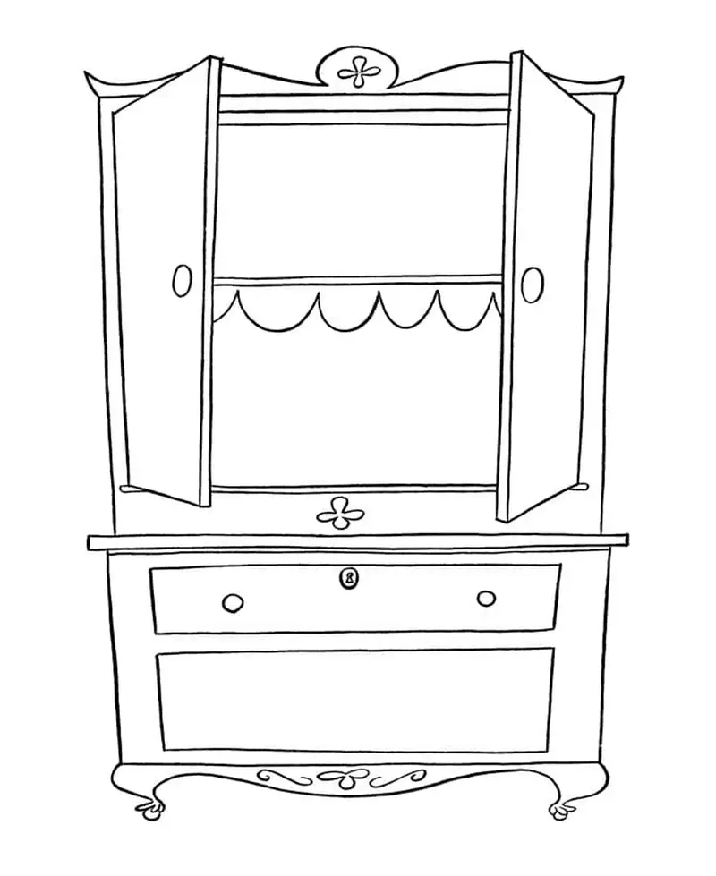 Bé sẽ mê mẩn tranh tô màu tủ quần áo cho bé trong giờ vui học màu sắc