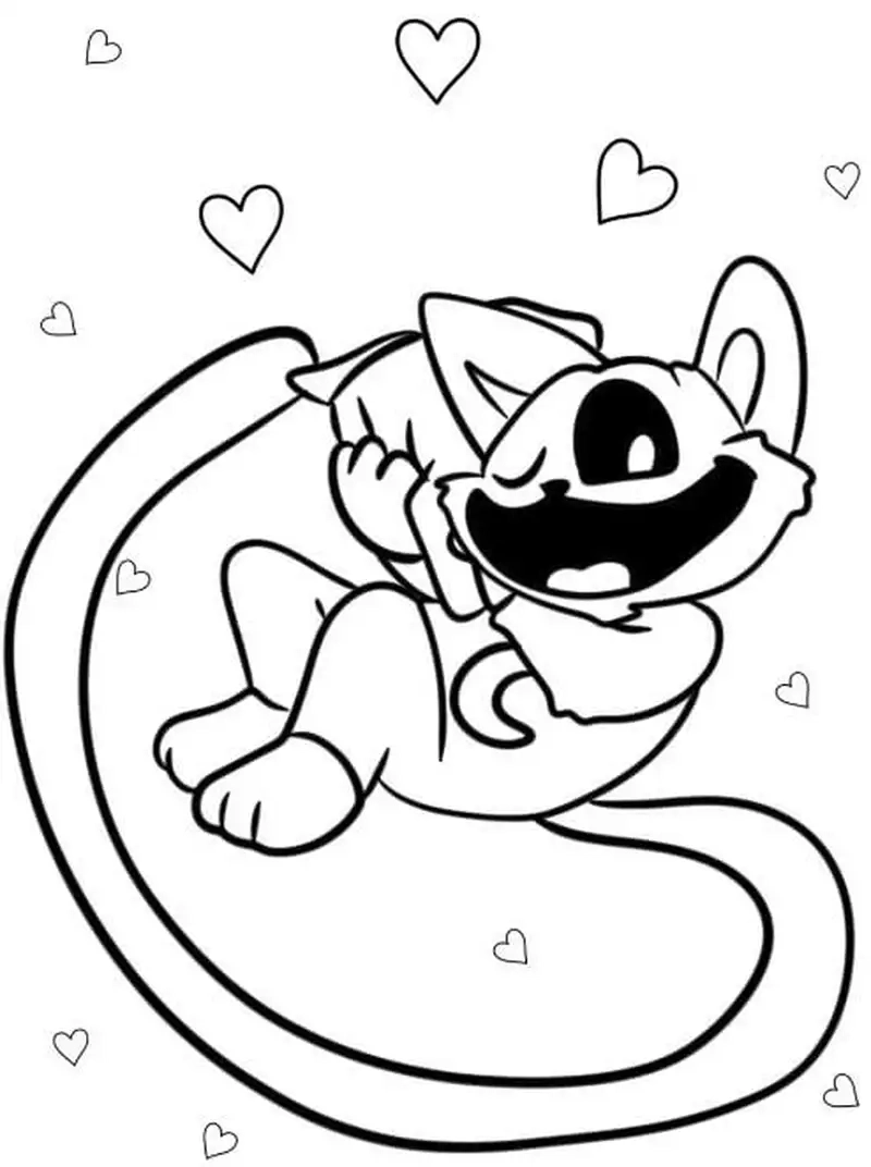 In nhanh tranh tô màu Catnap in sẵn tiện lợi cho trẻ