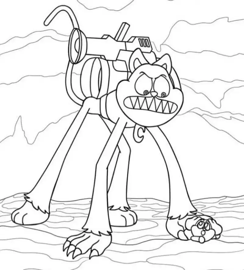 Vui chơi cùng tranh tô màu Catnap dễ thương ngộ nghĩnh